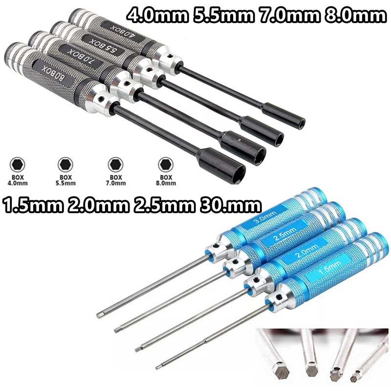 4Pcs Titanium Hex Screwdriver  - Rc Hobby Electric Screwdriver 评论和价格