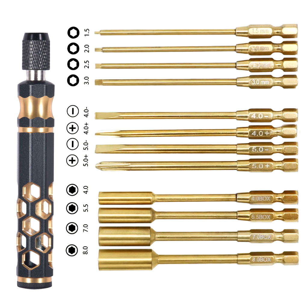RC Metal Hex Screwdriver Set 1 - Rc Hobby Electric Screwdriver 评论和价格