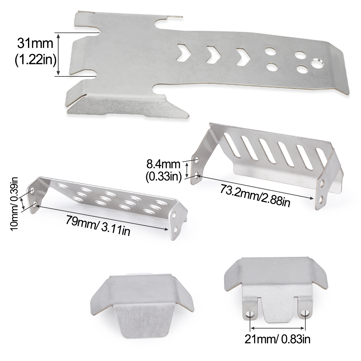 Stainless Steel Axle Protector - Rc Hobby Zone 评论和价格