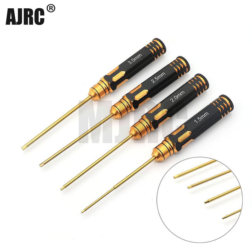 Ajrc 4pcs/set Titanium Plating - Rc Hobby Electric Screwdriver 评论和价格