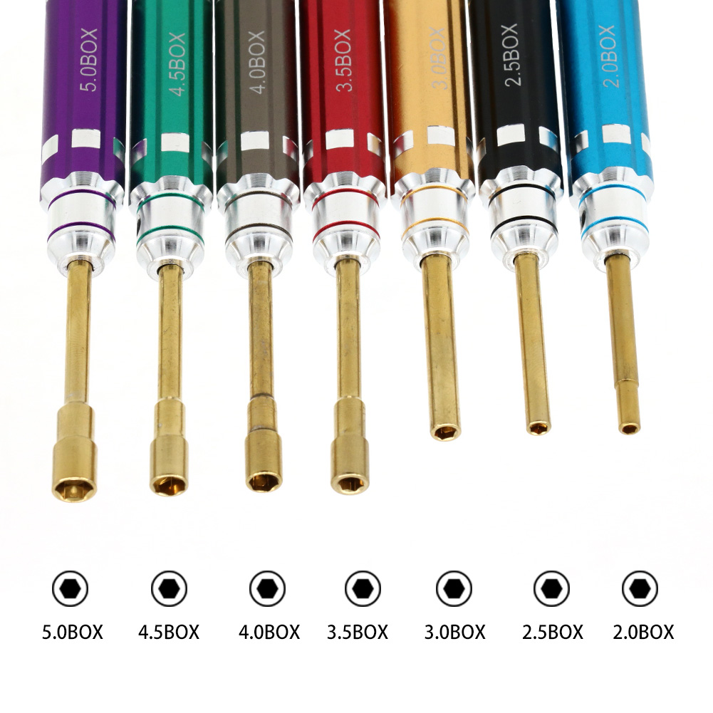 7PCS Short Handle RC Hex Screw - Rc Hobby Electric Screwdriver 评论和价格