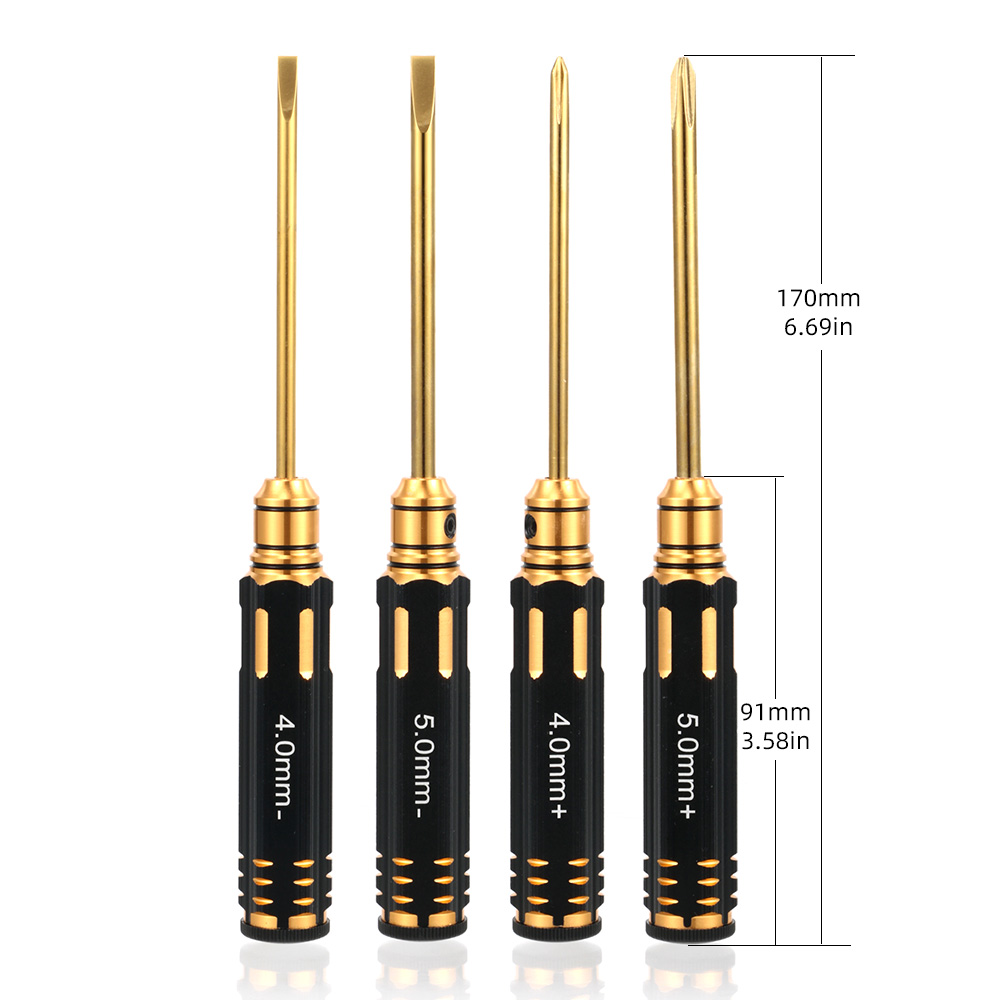 4pcs RC Hex Driver Set Titaniu - Rc Hobby Electric Screwdriver 评论和价格