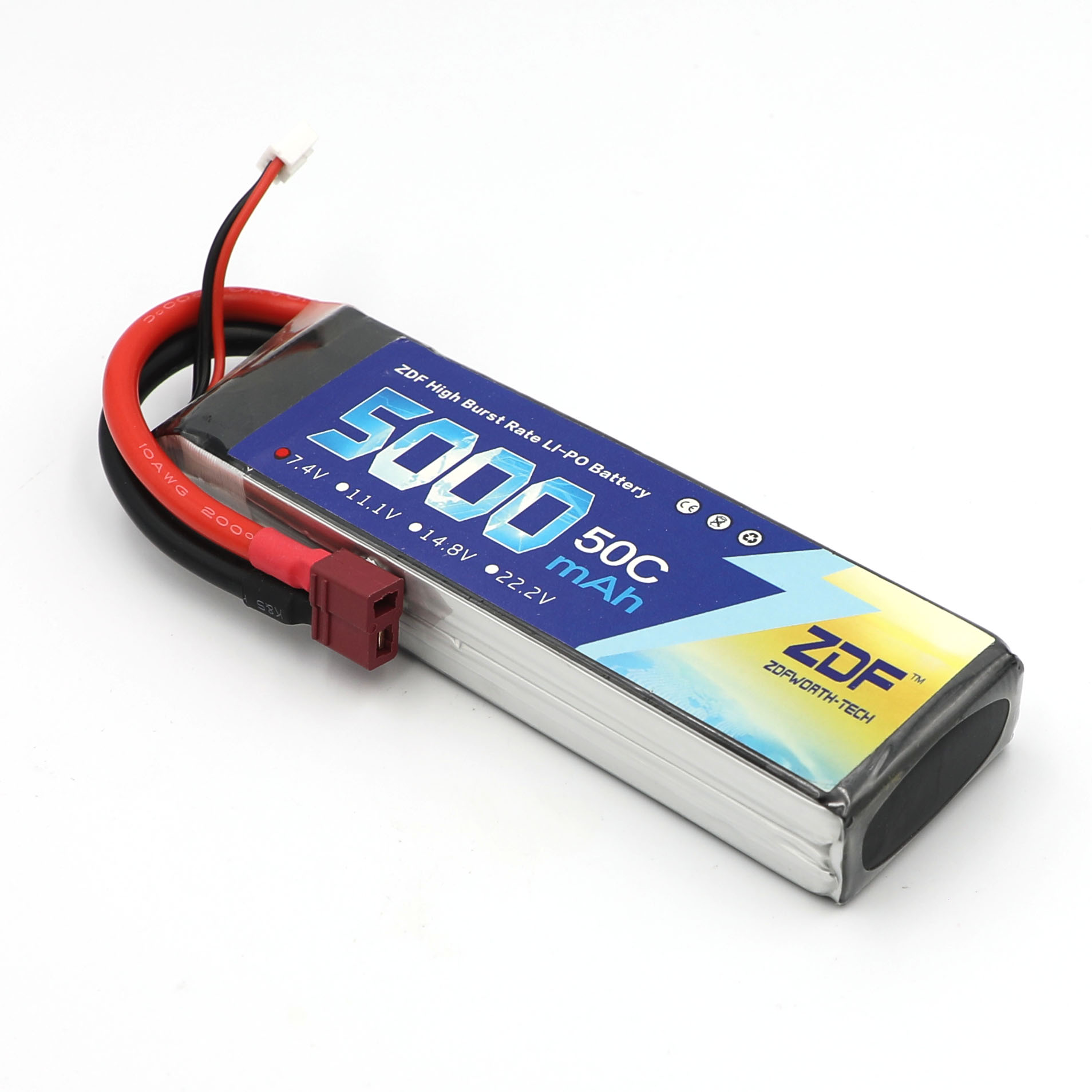 ZDF RC Lipo Battery 7.4V 5000m - Rc Hobby Jet 评论和价格