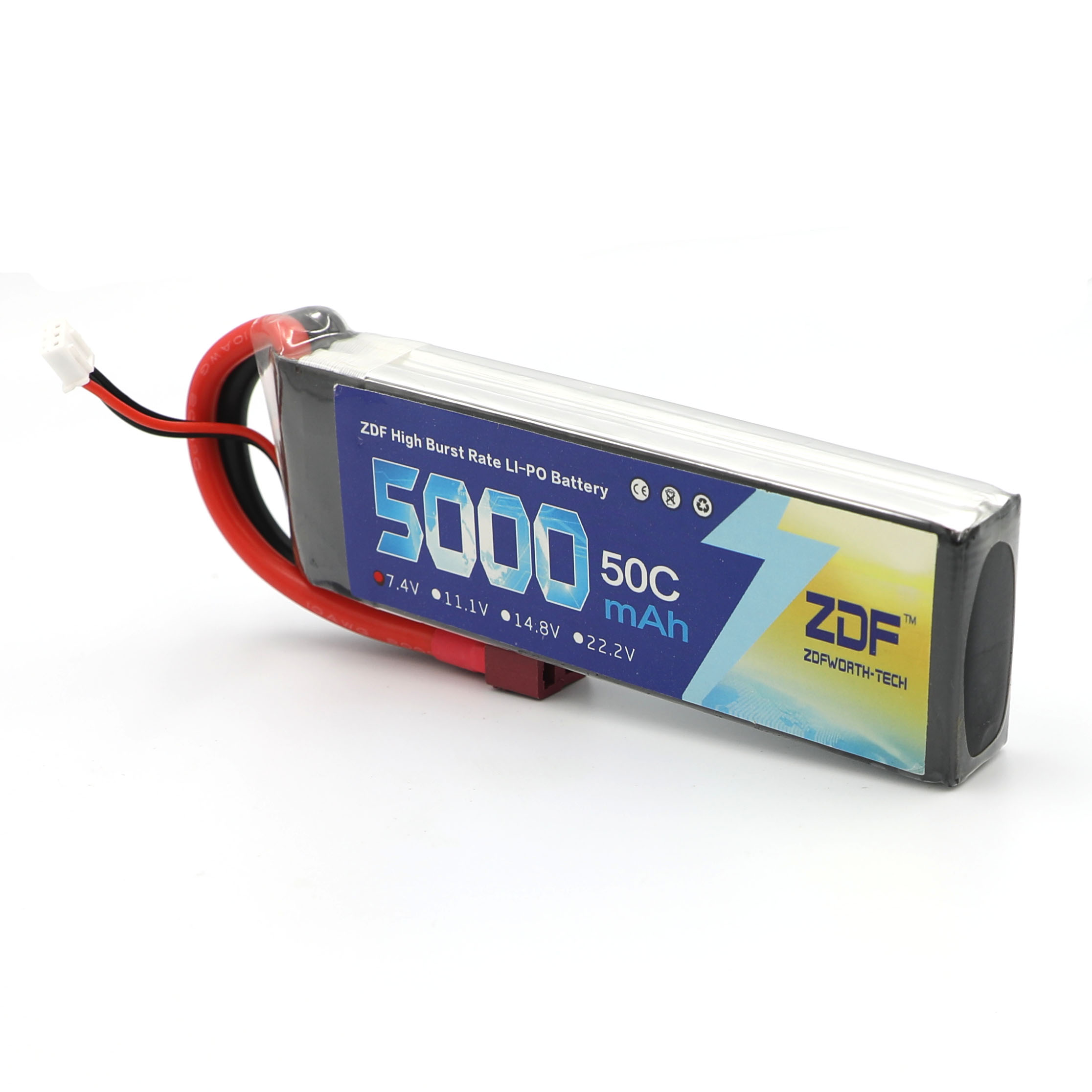 ZDF RC Lipo Battery 7.4V 5000m - Rc Hobby Jet 评论和价格