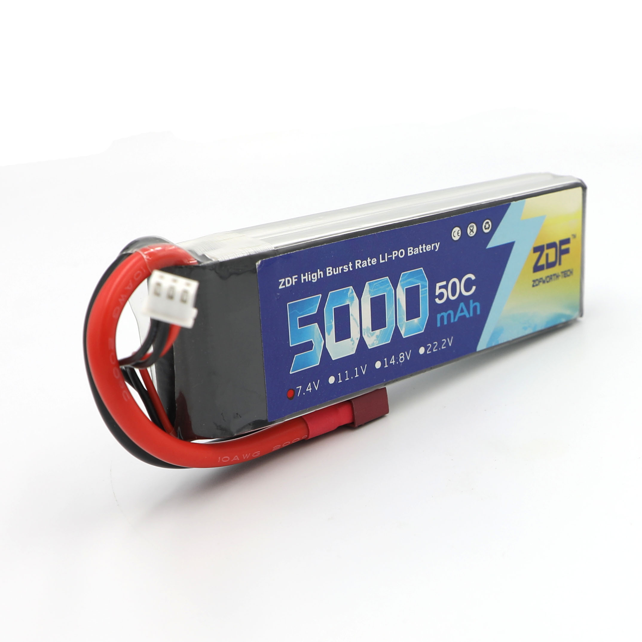 ZDF RC Lipo Battery 7.4V 5000m - Rc Hobby Jet 评论和价格