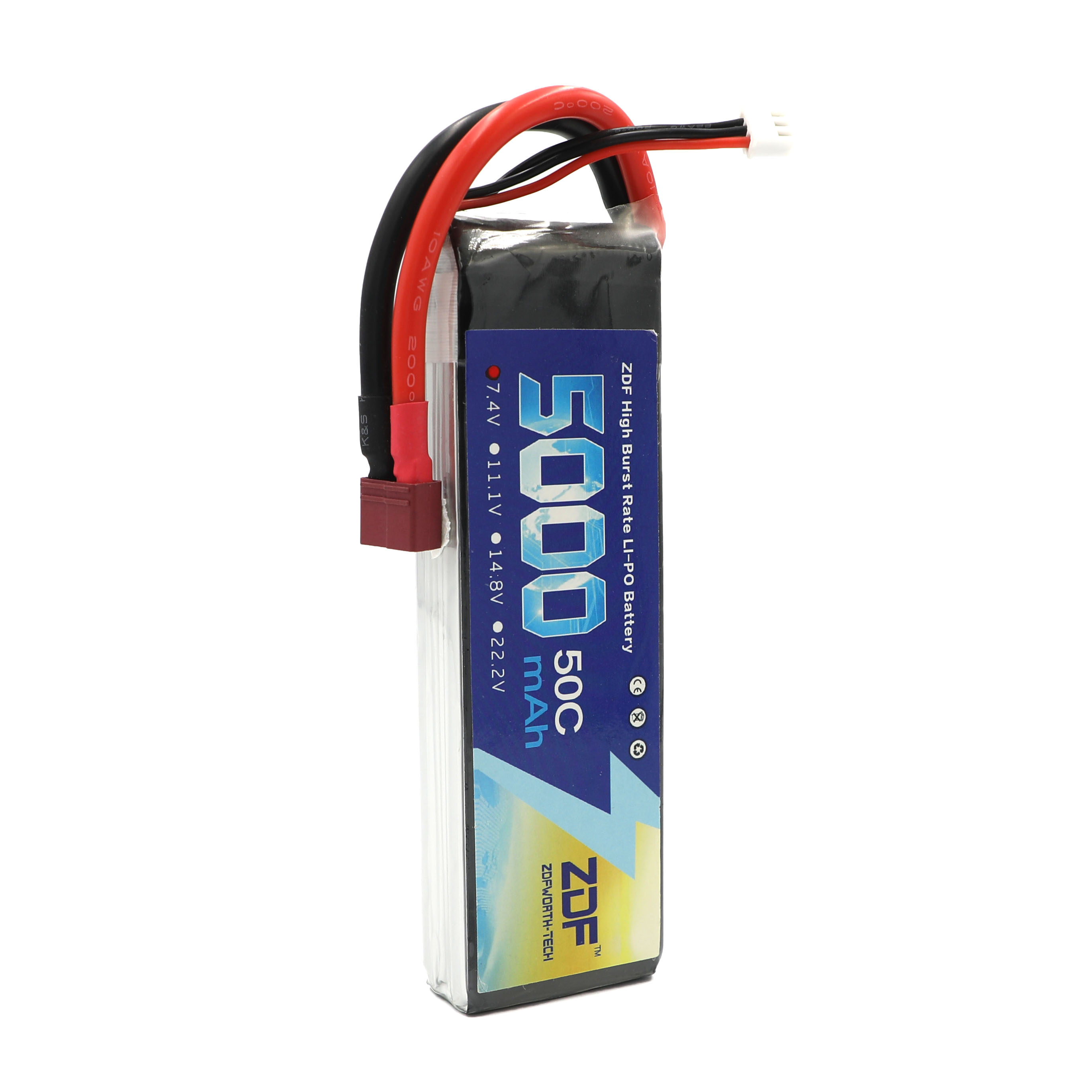 ZDF RC Lipo Battery 7.4V 5000m - Rc Hobby Jet 评论和价格