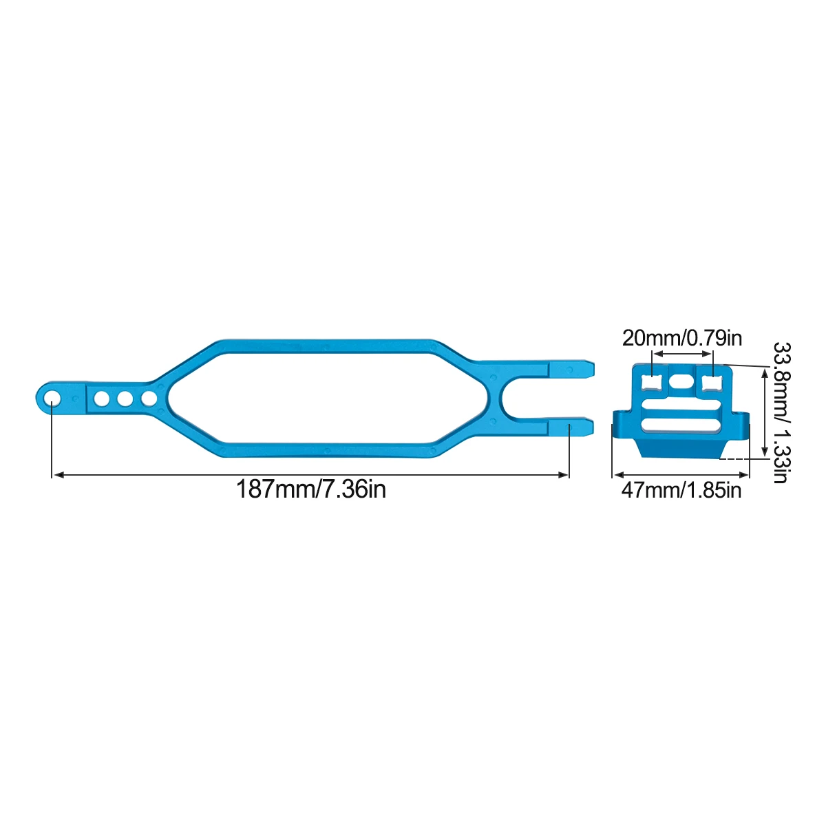 CNC Aluminum Hold Down Battery - Rc Hobby Zone 评论和价格