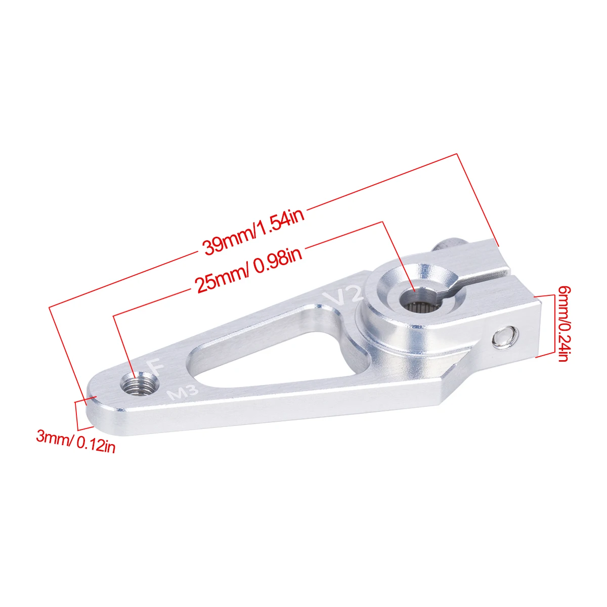 39mm M3 7075 Aluminum 25T Serv - Rc Hobby Zone 评论和价格