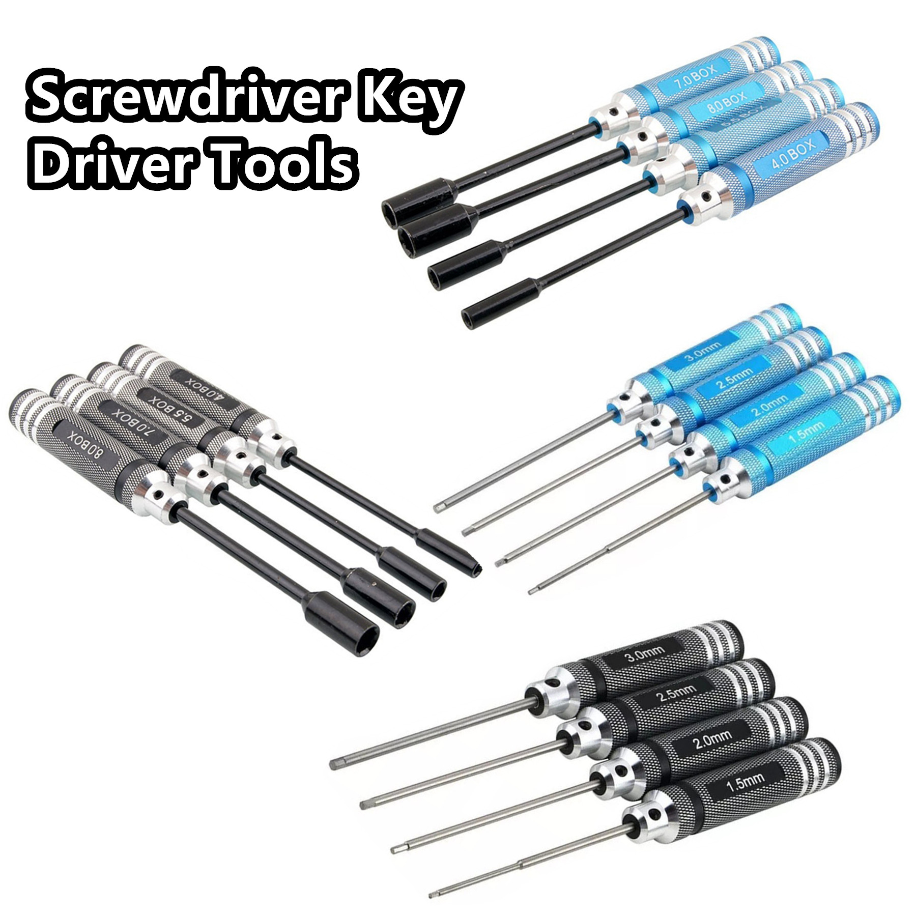 4Pcs Titanium Hex Screwdriver  - Rc Hobby Electric Screwdriver 评论和价格