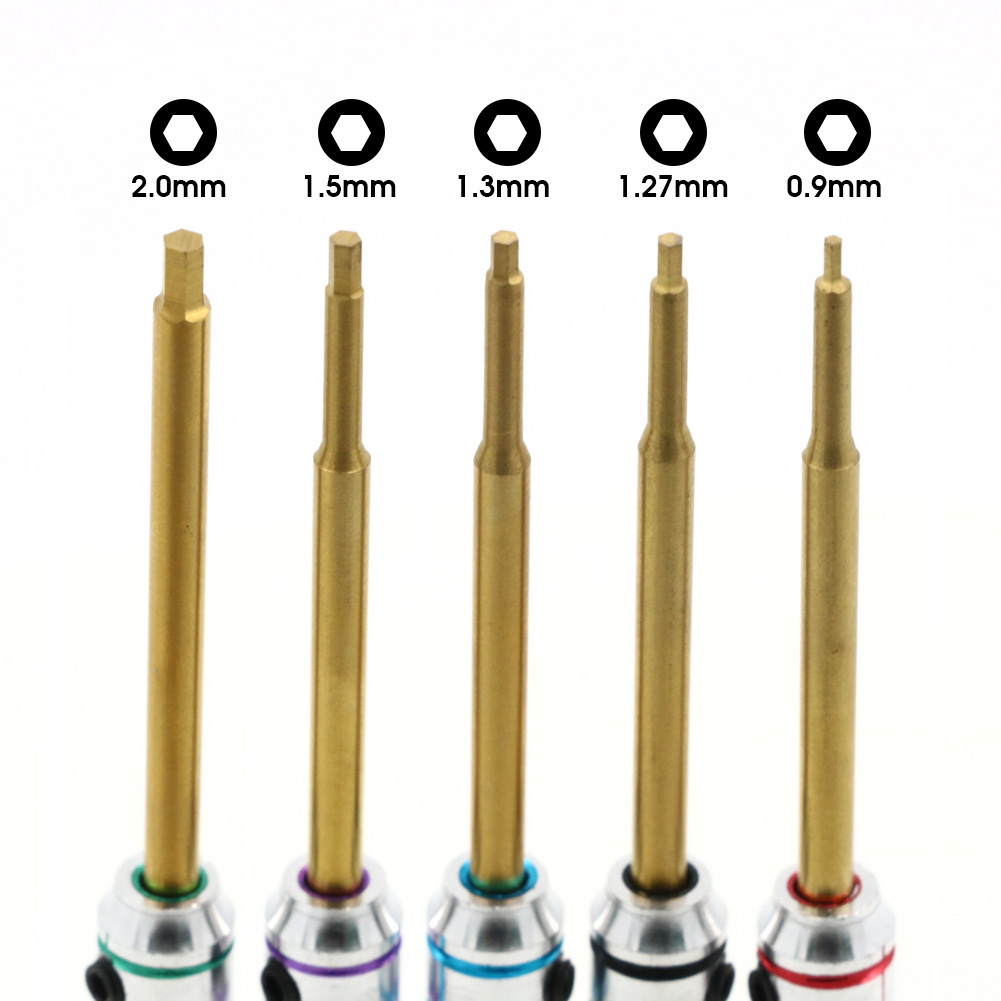 5pcs/set RC Mini 0.9mm 1.27mm  - Rc Hobby Electric Screwdriver 评论和价格